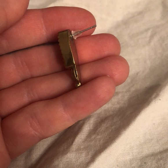 Handmade turquoise earrings - Picture 3 of 3